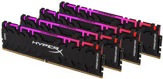 Kingston Hyper-X Predator Rgb Hx432c16pb3ak4/32 / Fury Renegade Rgb Kf432c16rbak4/32 - Ddr4-3200 ( Pc4-25600) With Tall Heatsink Cl16 8gb X 4 Kit - Support Intel Xmp ( Extreme Memory Profiles ) 1.35 - 288pin - Lifetime Warranty