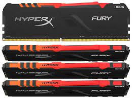 Kingston Hyper-X Rgb Fury Hx436c17fb3ak4/32 / Rgb Fury Beast Kf436c17bbak4/32 Ddr4-3600 ( Pc4-28800) With Asymmetrical Heatsink Cl17 8gb X 4 Kit - Support Intel Xmp ( Extreme Memory Profiles ) 1.35 - 288pin - Lifetime Warranty