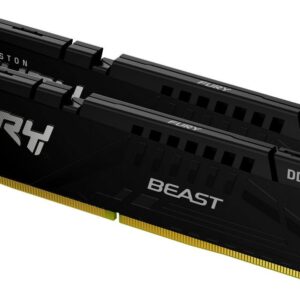 Kingston Fury Beast Black (Kf568c34bbk2-32) 32 GB (2x 16gb) Ddr5 6800Mhz (PC5-54400) CL34 Gaming Desktop Memory Module Kit