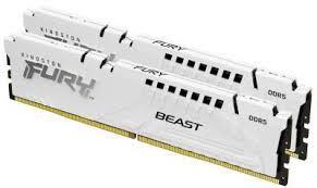 Kingston Fury Beast White Rgb Kf560c36bwek2-64 64gb (2x32gb) Ddr5 6000mhz Cl36 Desktop Gaming Memory Module KIt