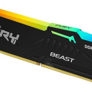 Kingston Kf560c36bbea-32 - Ddr5-6000 (Pc5-48000) Fury Beast Rgb With Heatsink 32gb - Expo Optimized For Amd Ryzen + Intel Xmp ( Extreme Memory Profiles ) Cl36 - 288pin Single Rank 38.4gb/Sec Memory Bandwidth Built-In Ecc 1.25v With Built-In Power Man