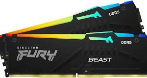 Kingston Fury Beast Black Kf564c32bbak2-64 64gb (2x32gb) 6400mhz (PC5-51200) Cl32 desktop memory module kit with intel xmp support