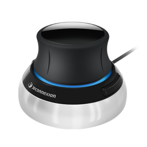3dconnexion Space Mouse Compact - 3d Input Device For 3d Application With Push+Pull+Twist+Tilt Pan+Zoom+Rotate The 3d Model 2 Programmable Buttons 3.03"X3.03"X2.13" - Also Support Linux + Mac / Supports Only Noncommercial Use