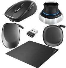 3dconnexion 3dx-700067 / 3dx-700084 Space Mouse Wireless Kit ( Upto 5 Devices ) - Mo-3smw + Mo-3cw + Compact Mouse Pad + 2x Tailored Carry Case- 3dconnexion Space Mouse Wireless - Built-In Rechargeable Battery Micro-Usb Receiver Portable 3d Mouse/Input