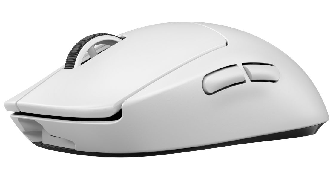 Logitech 910-005943 G Pro X Lightspeed Wireless White Gaming Mouse - Ultra Lightweight 63g With Click Tensioning System Hero 25k ( Adjustable 100-25600 Dpi) Optical Sensor Onboard Memory For 5 Gaming Profile 5 Programmable Buttons Zero-Additive Ptfe