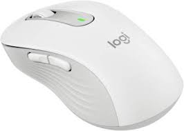 Logitech 910-006255 Signature M650 Cordless Mouse - White Wifi+Bluetooth Dual Connection With Smartwheel Scrolling + 90% Reduced Noice From Clicking And Scrolling Contoured Soft Rubber Grip Precision Tracking Auto Sleep With Power On/Off Switch 5 B