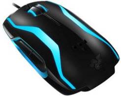 Razer Tron Gaming Mouse + Bundled Tron Mouse Mat - Unique Tron Light And Sound Features 1000hz Ultrapolling /1ms Response 5600dpi 3.5g Laser 7 Hyperesponse Buttons Always-On Instant Response 200ips ( Inch Per Sec ) Hard Mouse Mat With Bioluminescen