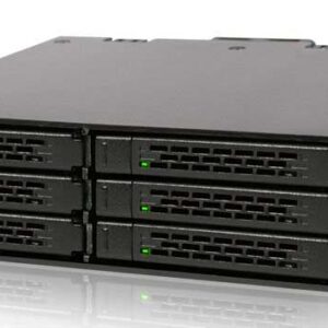 Icydock Tougharmor Mb996sk-6sb Mobile Rack Black - For 6x 2.5" ( 9.5mm ) Sas/Sata6g In 5.25" Bay With 6x Key-Lock For Each Drive Ideal For Upto To Raid 0+1/10/5 In Limited Space Push And Eject Design - Tougharmor Heavy Duty Metal Constructi