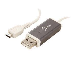 J5 Create Juc600 Usb2.0 To Micro-B Android Mirror Switch With Display On Pc - To Use Android Mobile Device On A Pc With Full-Size Keyboard And Mouse Copy And Paste + Data Transfer From Your Pc To Your Phone Or Vice Versa - With 14 On Screen Functions Au