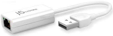 J5 Create Jue125 - Usb2.0 Type-A To 10/100 Network Adapter 48x25x15mm + 80mm Cable - For Windows/Mac/Linux