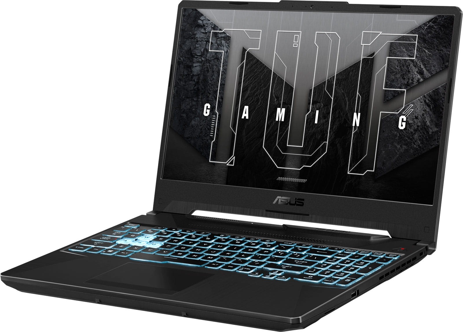 Asus Tuf Gaming F15 Fx506hf-I58512b0w - I5 Hex Cores ( 12 Threads ) + Nvidia Geforce 2050 + 8gb + 512gb M.2 Nvme Ssd- 25mm Slim Design Nanoedge With 6.5mm Slim Bezel Mil-Std-810g Military Grade Dual Fans With Adc ( Anti-Dust Cooling ) Aura Rgb Backlit