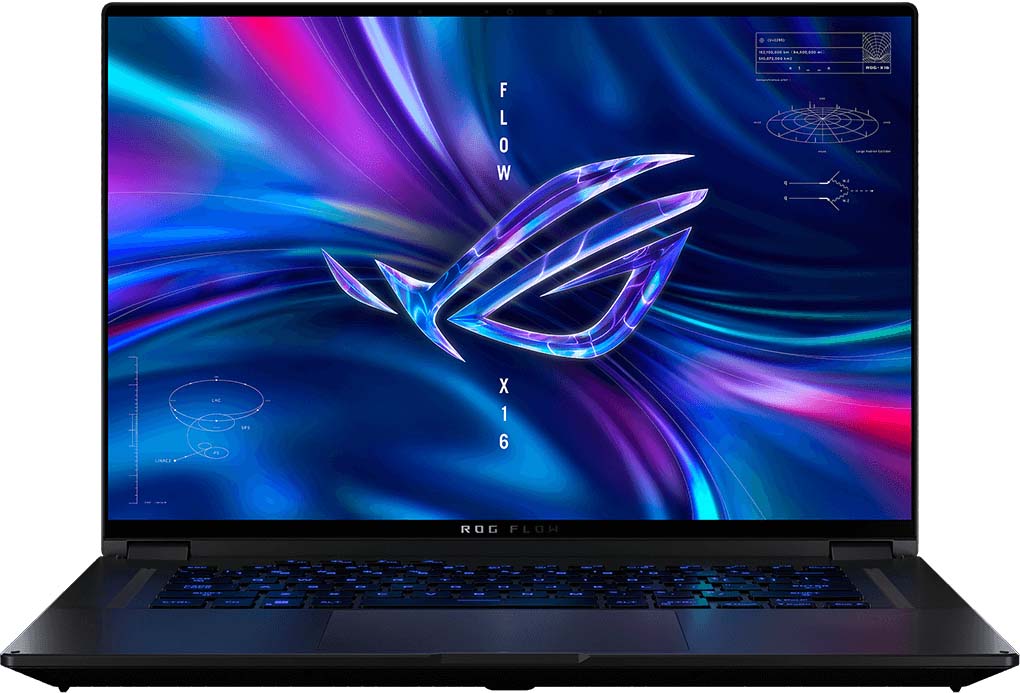 Asus Gv601re-71610b0w - Flow X16 Gaming Nb - Ryzen7 8 Cores ( 16-Threads ) + Nvidia Rtx3050ti + 16gb + 1tb M.2 Gen4x4 Nvme Ssd- 19mm Slim Design 360 Flip Hinge Touch-Screen Dolby Atmos Audio With Quad Speakers + 3-Microphone Array 3x 84-Blades Arc Flow