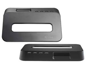 Choiix C-Hl02-Kp Mini Air-Through With Usb Hub Black 10" Notebook Cooler - Aluminum+Plastic 70mm Fan Powered By Usb + 4 X Usb Downstream Port 300x230x30mm - Retail Pack