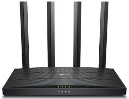 Tp-Link Archer Ax12 Wireless Router 1500 Gbps (1201 Mpbs on 5ghz and 300 Mpbs on 2.4ghz) features four external atennas ofdma, mu-mimo, gigabit ports, wpa3 security