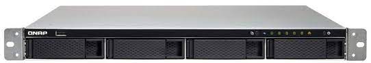 Qnap Ts-463xu 1u Rackmount Multi-Bay Nas + 250w Redundant Psu ( Support Raid 0/1/5/6/10/Jbod ) - 4x Hot-Swappable Sata 2.5"/3.5" - With Amd G-Series Gx-420mc Quad-Core 2.0 Ghz Processor 4gb (4gbx1) Ddr4 ( Up To 16gb ) + 512mb Flash Aes 256-Bit