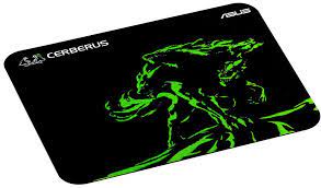 Asus Cerberus Mini Black+Green Gaming Mouse Pad - Non-Slip Natural-Rubber Base Provides 1.3x More Grip 250x210x2mm - Retail Pack