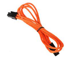 Bitfenix Bfa-Msc-4atx45ok-Rp Alchemy Multisleeved(4) Cable - 45cm - 4pin Atx Psu-Mb Extension Cable - Orange