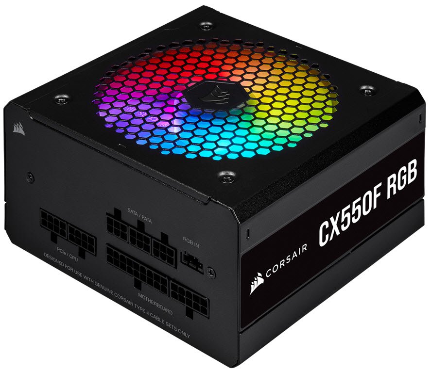Corsair 550 Cx Series Fully Modular Rgb Power Supply