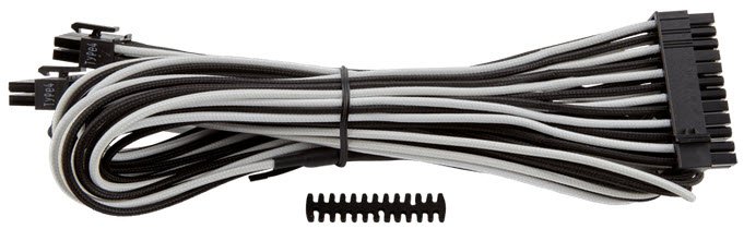 Corsair Individually sleeved 24 Pin Modular Atx Cable White and Black (type 4 gen 3)
