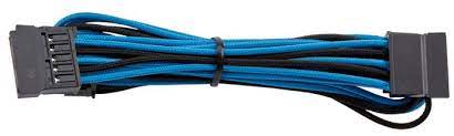 Corsair Premium 750mm Individually Sleeved Modular 4x Sata Blue and Black for Corsair Modular Power Supplies