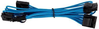 Corsair Premium 750mm Individually Sleeved Type 4 Modular 4x Molex Cable Blue