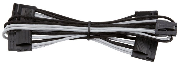 Corsair Premium Individually Sleeved Sleeved Type 4 Modular 4x Molex White and Black