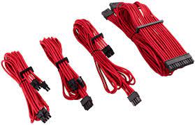 Corsair Premium Individually Sleeved Flexible Modular Cable (Type4 Gen 3) Kit For Corsair SF Series Power Supplies  Red