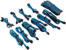 Corsair Premium Individually Sleeved Psu Modular Pro Kit (Type 4 Gen 4) Blue and Black