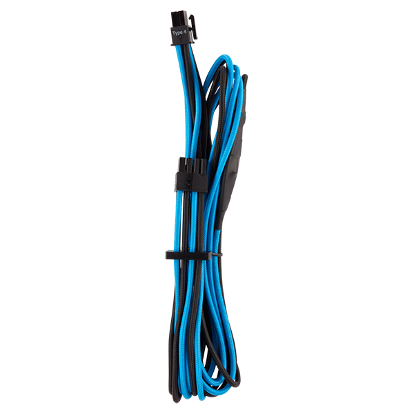 Corsair Premium Individually Sleeved Modular 2x Eps12v/Atx12v Cable Blue and Black