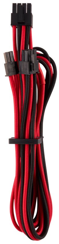 Corsair Premium Individually Sleeved Modular 2x Pcie Cable (Type 4 gen 4 ) Red and Black