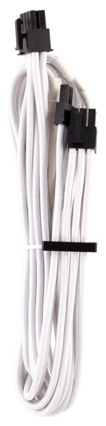 Corsair Premium Individually Sleeved Modular 2x Pcie Cable (Type 4 gen 4 ) White and Black