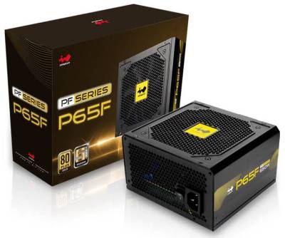 In-Win Iw-Ps-Pf650w P65f - 650w ( 12v : 650w ) - 5v And 3.3v Dc To Dc Converter Design Eps12v V2.92 + Atx12v V2.4 80plus Gold ( 90%) Certified For Energy Saving 140mm Short-Depth For Space Saving 24pin ( 4pin Detachable ) With Active-Pfc 2x 8pin (2