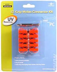Vantec Mck-Iouv-Rd Ez-Grip Molex Connector Kit - Uv Reactive Red ; 10 Molex Connector With One Molex Remover
