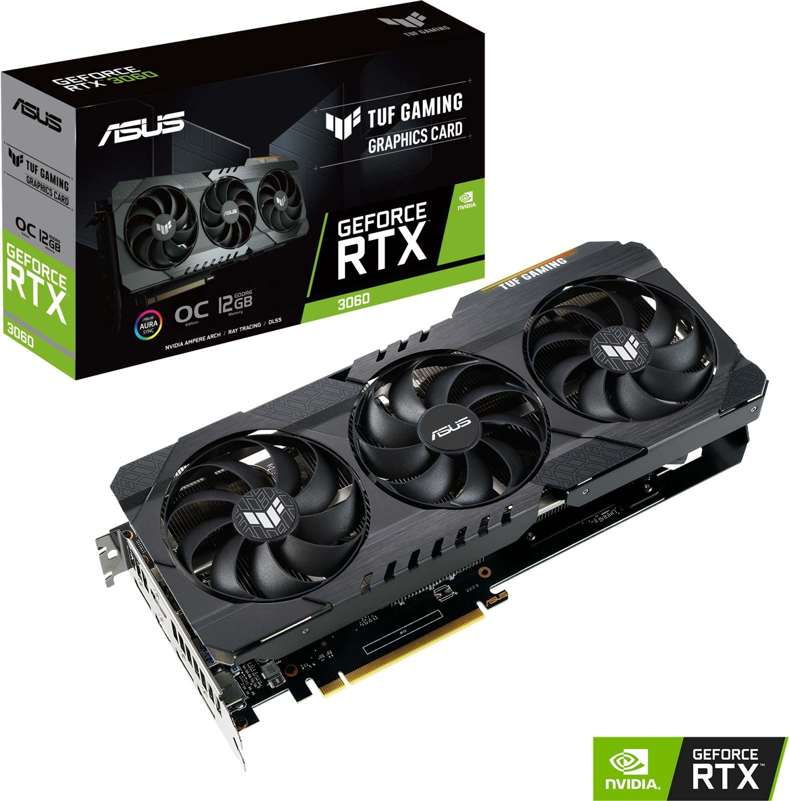 Asus Tuf Nvidia Geforce Rtx 3060 12gb Gddr6 OC Edition Graphics Card