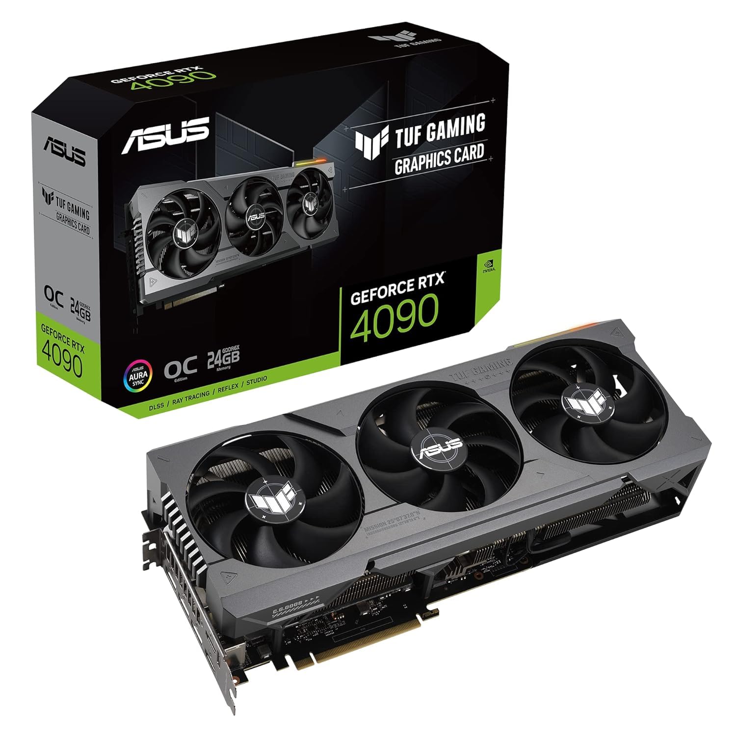 Asus Tuf Nvidia Geforce Rtx 4090 24 GB Gddr6x OC Edition Graphics Card