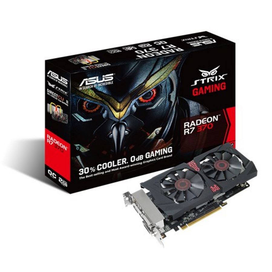 Asus Stix Amd Radeon R7 370 2gb Gddr5  256 Bit Graphics Card