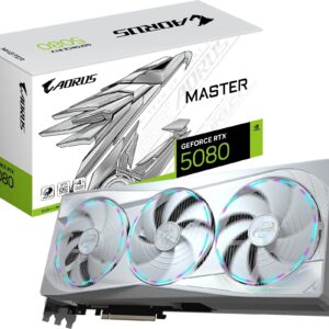 Gigabyte Nvidia Geforce Rtx 5080 Aorus Master White Ice 16gb Gddr7 256-bit Graphics Card