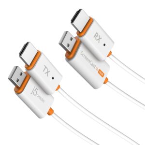 J5 Create JVAW65 ScreenCast Mini Wireless Full HD Hdmi Display Adapter for streaming, presentations or gaming without wires, plug and play direct connection