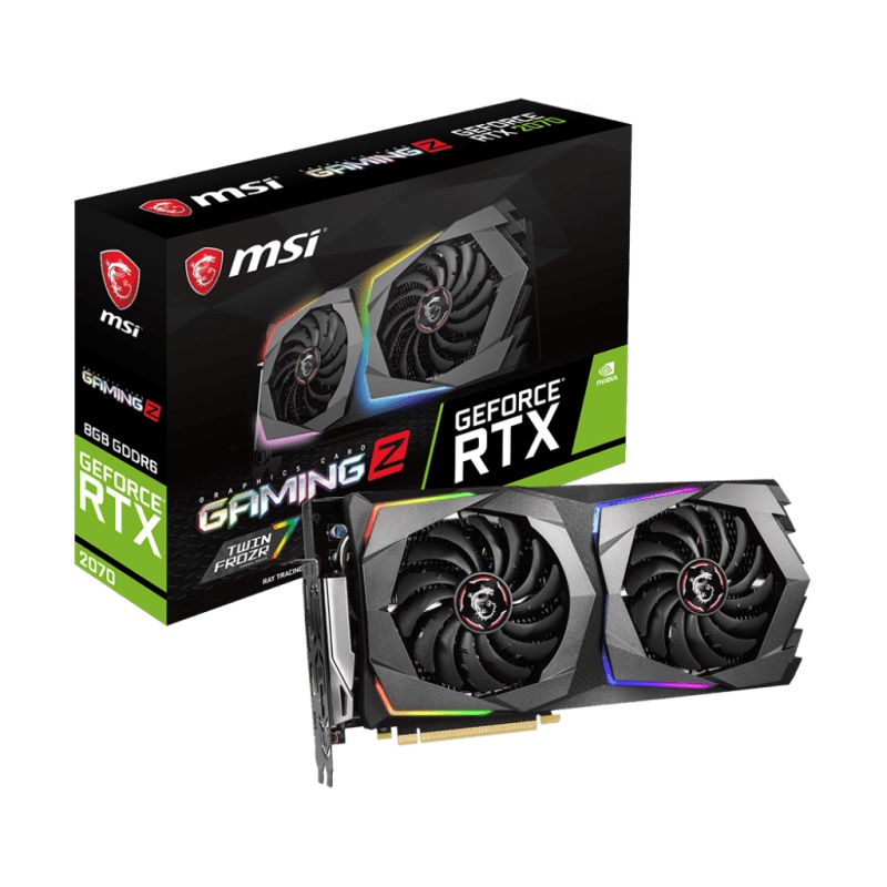 Msi Nvidia Geforce Rtx 2070 Gaming Z 8gb Gddr6 Gaming Graphics Card