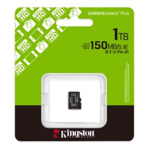 Kingston SDCS3/1TB Canvas Select Plus MicroSDXC designed for Android Devices, drones and cameras