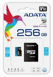 Adata Premier 85/A1 Ausdx256guicl10a1-Ra1 256gb Microsdxc ( 15x11x1mm ) With Sdxc Adapter Not Compatible With Sdhc Only Camera/Reader - Uhs-I A1 Read/Write : 100/25mb/Sec Mininum Iops Read/Write : 100/25 - Lifetime Warranty Retail Pack
