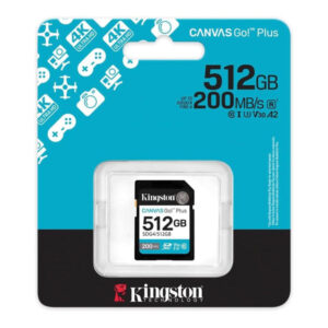 Kingston Canvas Go! Plus 512gb Micro sdxc high perfomance memory card for mobile devices, action cameras and drones, fast data transfer speeds suitable for 4k UHD video and high resolution photos