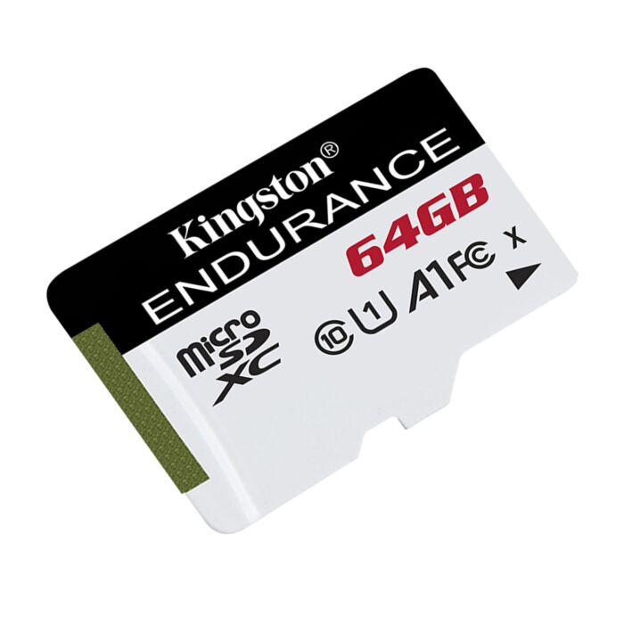 Kingston Sdce/64gb Microsdxc ( No Sd Adapter ) Endurance Series Designed For Video Recording In Harsh Environment With Water/ Temperature/ Shock/ Vibration/ X-Ray Proof 15x11x1mm Uhs-I U1 ( Uhs-I / Sd3.0 ) Class10 Reade/Write : 95/30mb/Sec - 3 Years