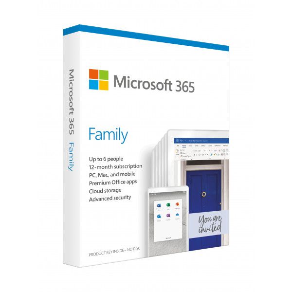 Microsoft Office 365 Home Premium / Family ( For Household Pc / Non-Commerical Use ) - 1 Year Subscription Key ( Medaless ) - Include Word Excel Powerpoint Onenote Outlook Publisher Access Support Docs+Setting Roaming With Lync + Infopath Free Versi