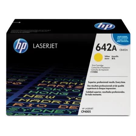 Hp Cb402a No.642a Yellow Toner 7500pages - For Hp Cp4005 Series