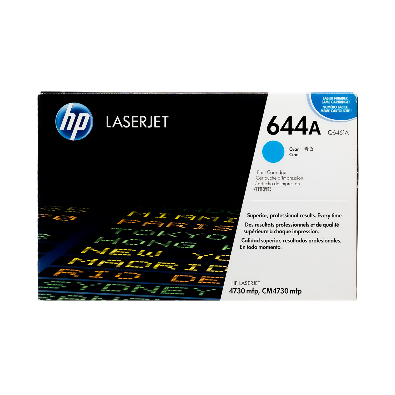 Hp Q6461a No.644a Cyan Toner 12000pages - For Hp Color Laserjet 4730mfp