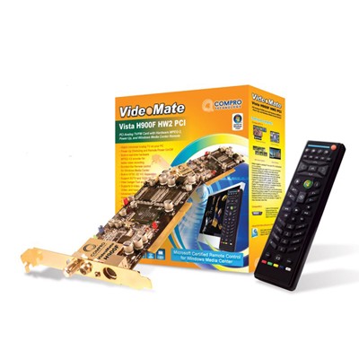 Compro H900f PCI Analog TV and FM Tuner Card with hardware encoding