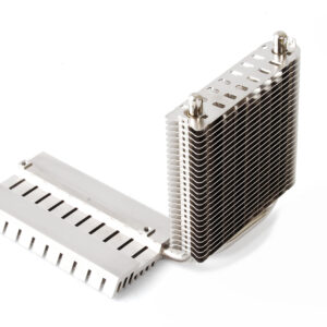 Thermalright Vrm-R1 Vga Memory Cooler Air Flow Through Side Panel Chassis Fan - Copper Base + Aluminum Fin With 2 Heatpipes ; Fanless Design ; Support Optional 80mm Fan 160g Support Upto Ati Hd4870/4890 ; Compatible With Hr-03 Rev.A / Hr-03 Gt / V2 /