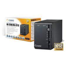 Compro Rs-2212 - 12ch Network Video Recorder - For 2x Sata Hd Compact Design ( Dual Bay With Raid 0/1/Jbod Support - Front Hot Swap) One-Touch Backup Onvif + Rtsp Streaming 2x Gigabit Utp + 2x Usb Port For Video Backup Sms & Email Alert
