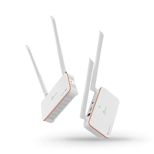 J5 Create Jvaw53 Hdmi Wireless Display Extender Kit ( Tansmitter + Receiver ) - Support Ir Remote Pass-Through 802.11ac Range Upto 60m 1080p Fhd 135x76x33.5mm 2x External 5dbi Antenna - White